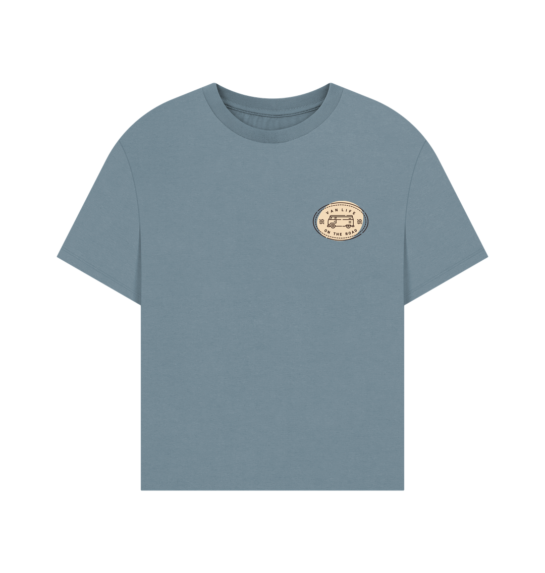 Stone Blue T-Shirt Femme - On The Road !