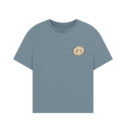 Stone Blue T-Shirt Femme - On The Road !